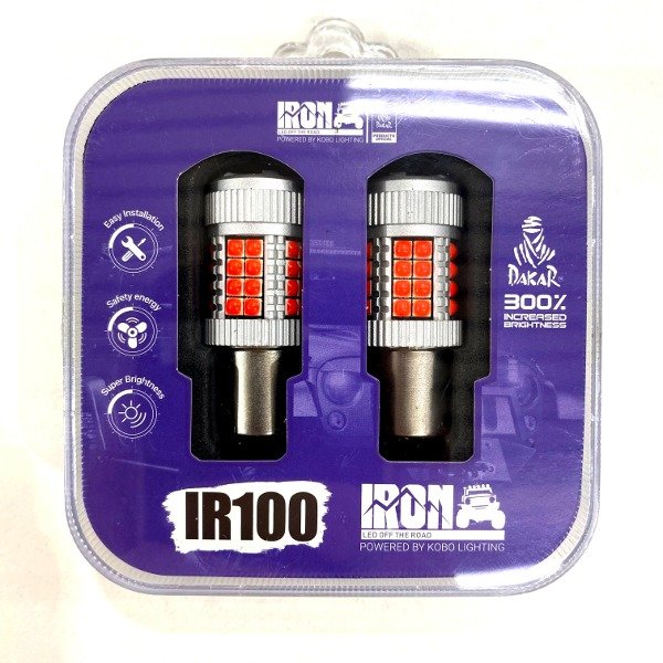 IRON LED LED12498ULTRAROJ - 1 POLO ROJO SUPER CANBUS PAR -IR100-